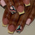 Künstlerisches französisches Nageldesign Brehn