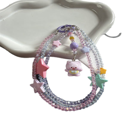 Verspielte Stern- und Tieranhänger-Lanyard Brehn