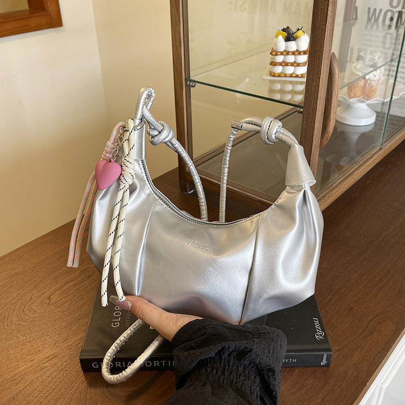 Stylische Leder Hobo-Handtasche Brehn