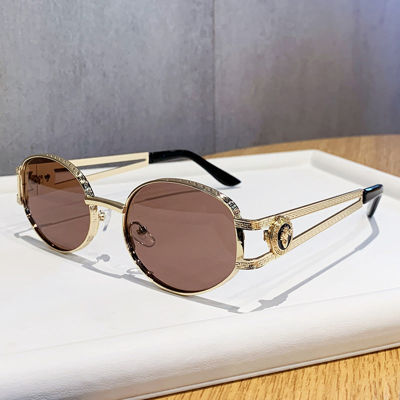 Damen elegante Sonnenbrille mit luxuriösem Rahmen und filigranem Design Brehn