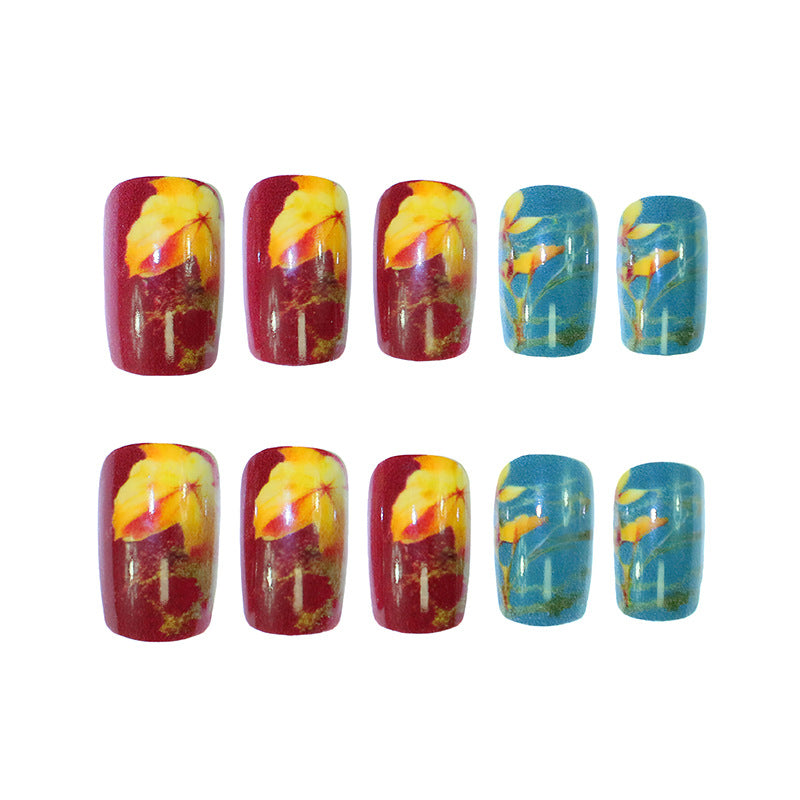Floral Theme Acryl Nagelkunst Brehn