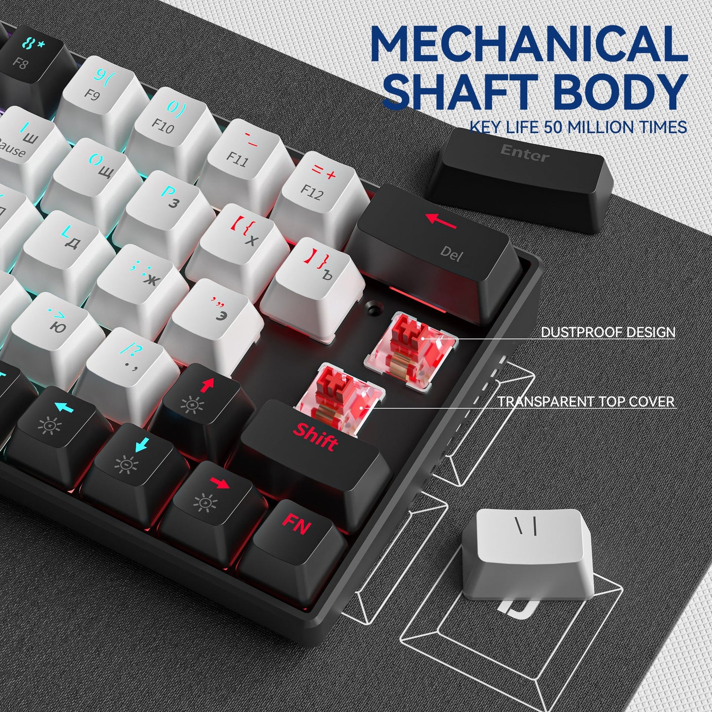Mechanische Gaming-Tastatur Brehn