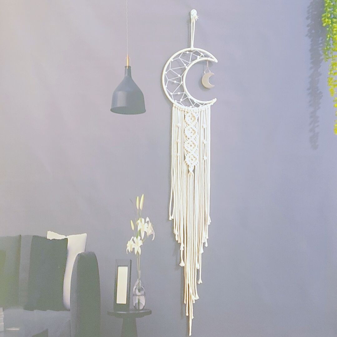 Macrame Mond Wandbehang Brehn