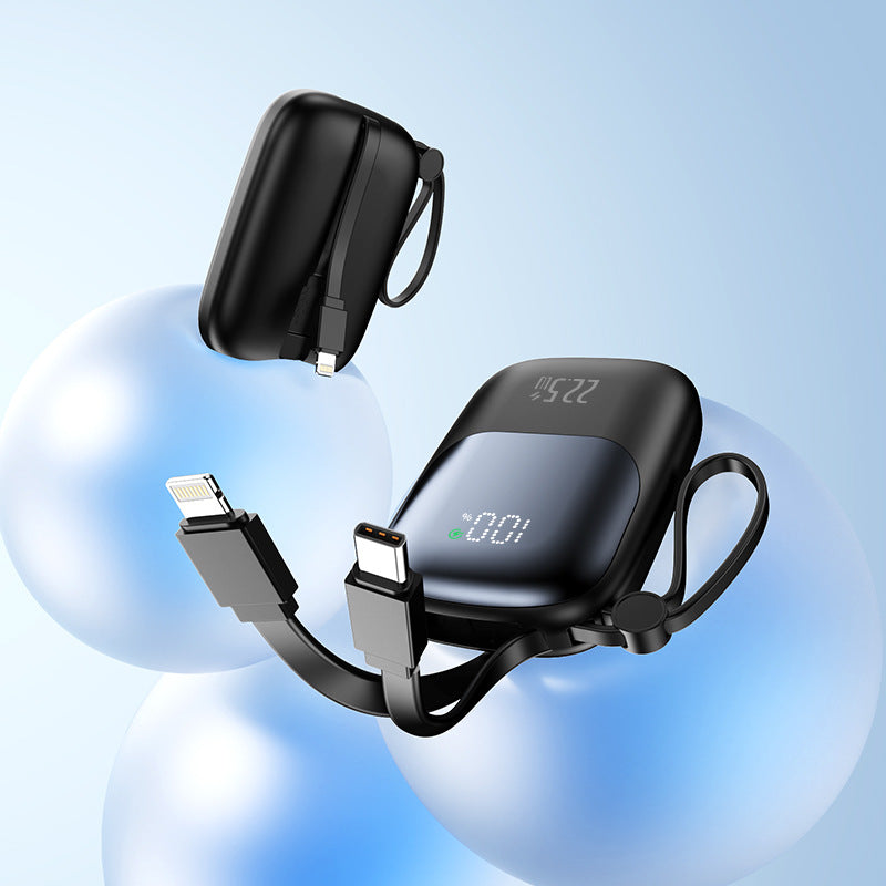 Tragbare Powerbank mit Integriertem Ladeanschluss und LED-Anzeige Brehn