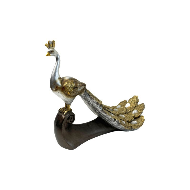 Prunkvolle Pfau Deko Skulptur Brehn