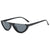 Damen modische Cat-Eye-Sonnenbrille mit transparentem Rahmen Brehn