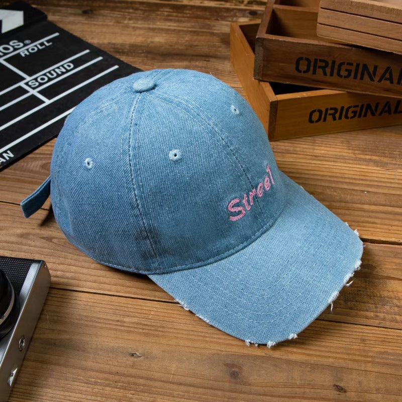 Damen Distressed Denim Baseballcap Brehn 1784084141