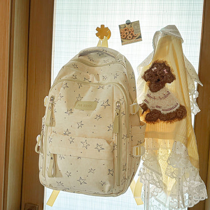 Stylischer Star-Emblazoned Alltagsrucksack Brehn
