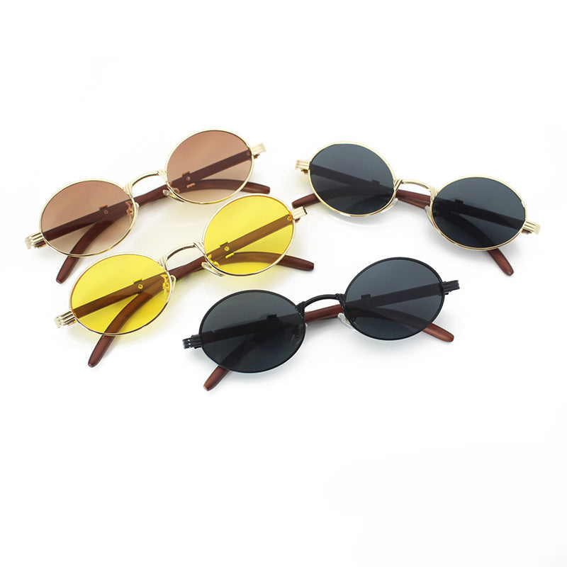 Elegante Runde Sonnenbrille mit Hochwertigem Metallrahmen Brehn