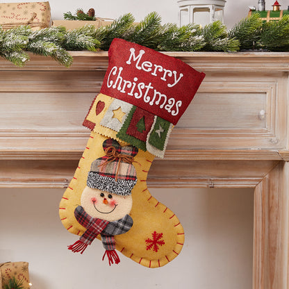 Festlicher Weihnachtsstrumpf mit Nostalgischem Design Brehn