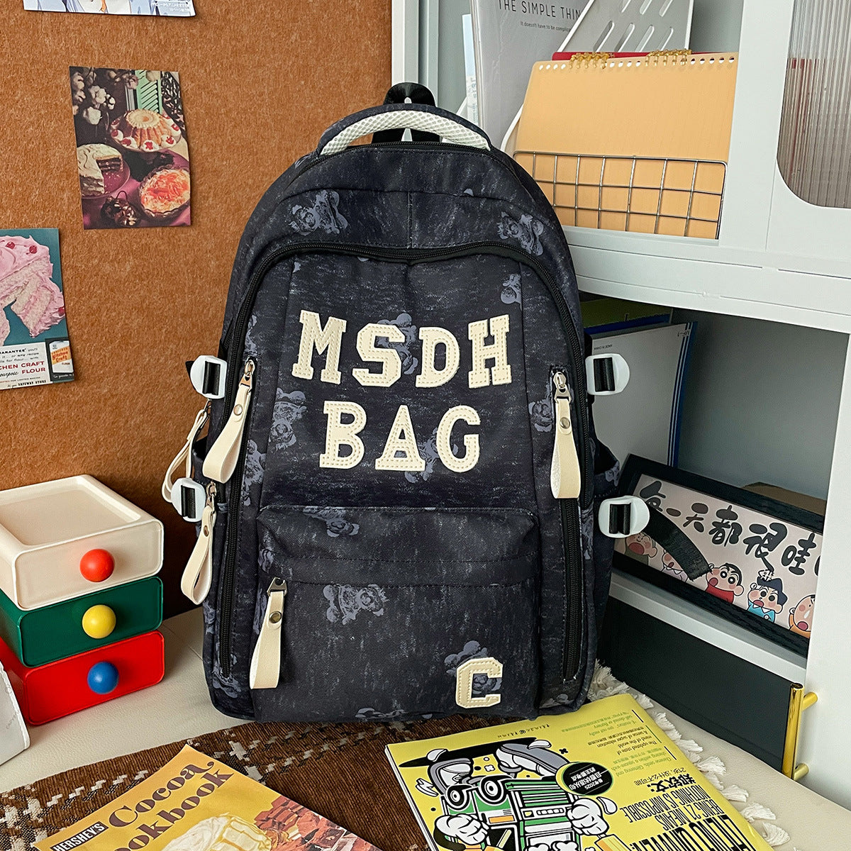 Stylische gestickte lässige Rucksack Brehn 1791205709
