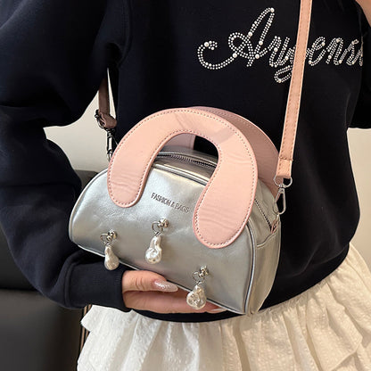 Elegante Perlenverzierte Handtasche