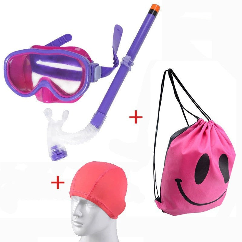 Taucherbrille Set mit Atmungsaktivem Schnorchel und Wasserdichtem Rucksack Brehn