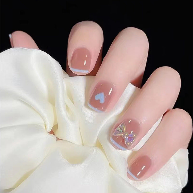 Dekoratives florales Press-On-Nagelkunst-Set Brehn