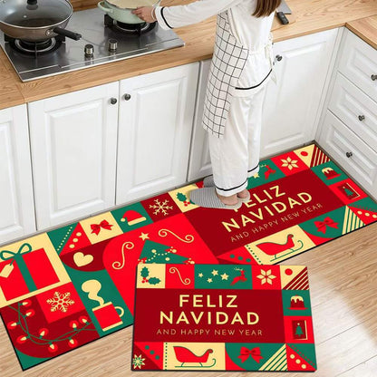 Festliche Weihnachts Küchenmatte Brehn