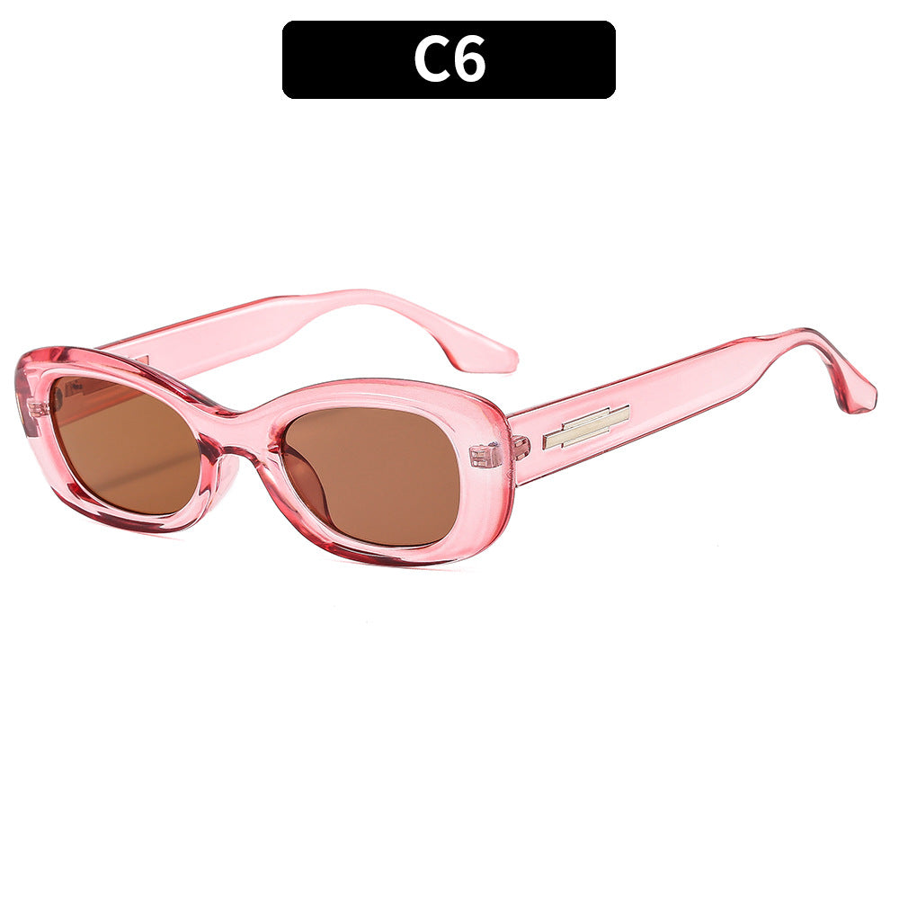 Vintage-inspirierte retro ovale Sonnenbrille