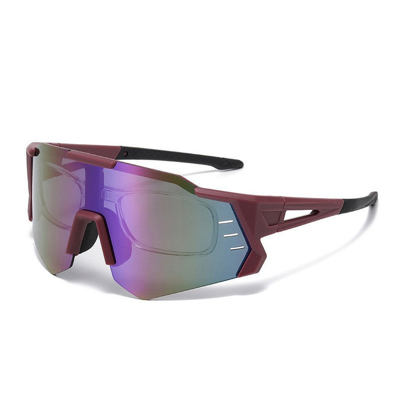 Damen Sportliche Rennsonnenbrille mit verstellbarem Nasenpad und hochwertigem UV-Schutz Brehn