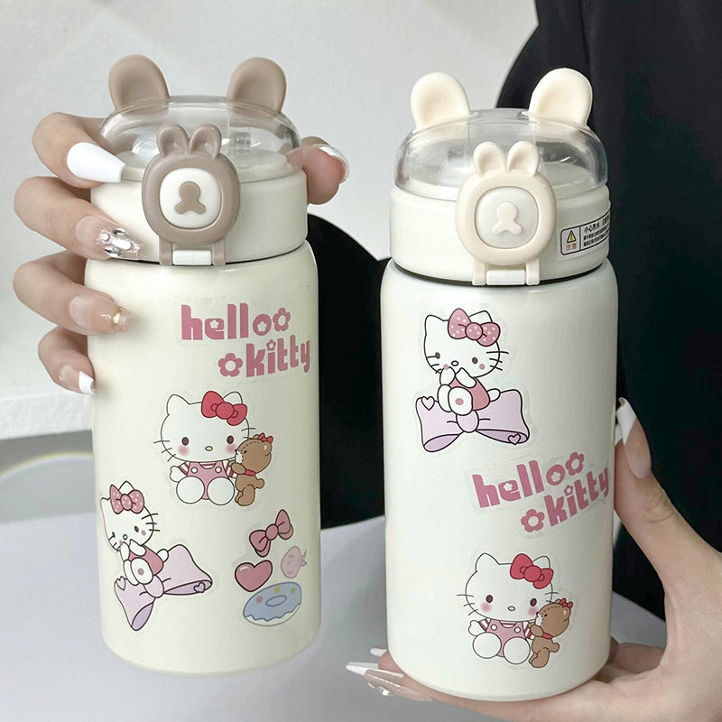 Damen Isoliertrinkflasche mit sicherem Klappverschluss und niedlichem Design Brehn