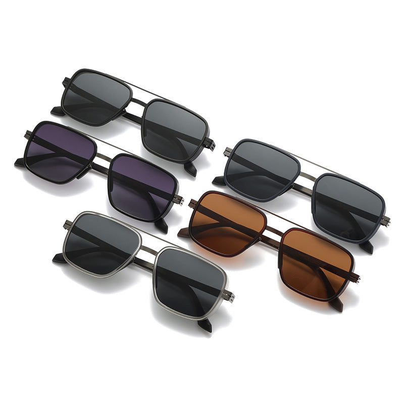 Herren Premium Sonnenbrille im modernen quadratischen Design Brehn