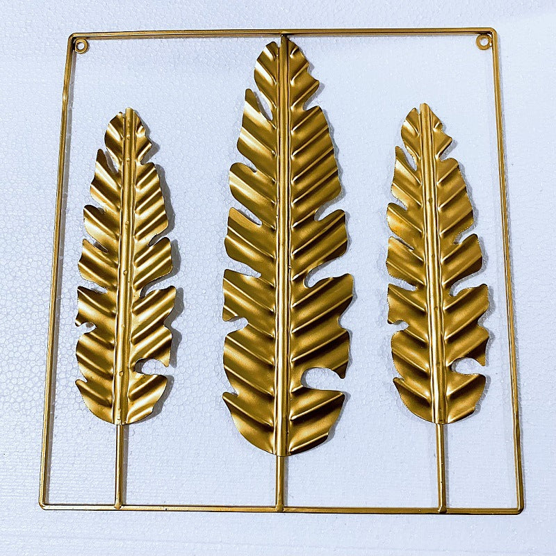 Dekorative Metall-Wandkunst mit Blätterdesign Brehn
