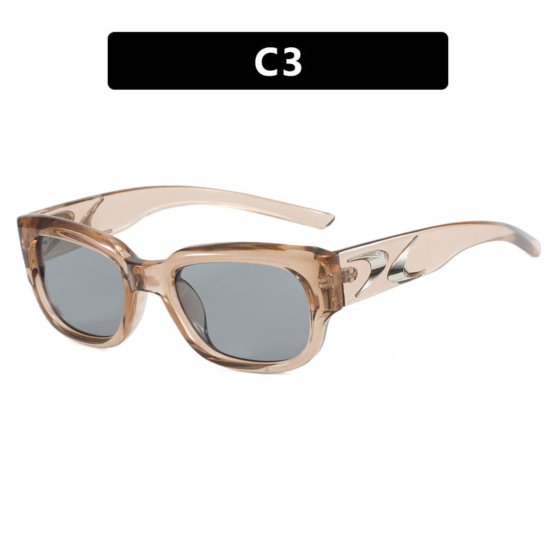 Damen stylische Sonnenbrille mit robustem Rahmen und UV-Schutz Brehn