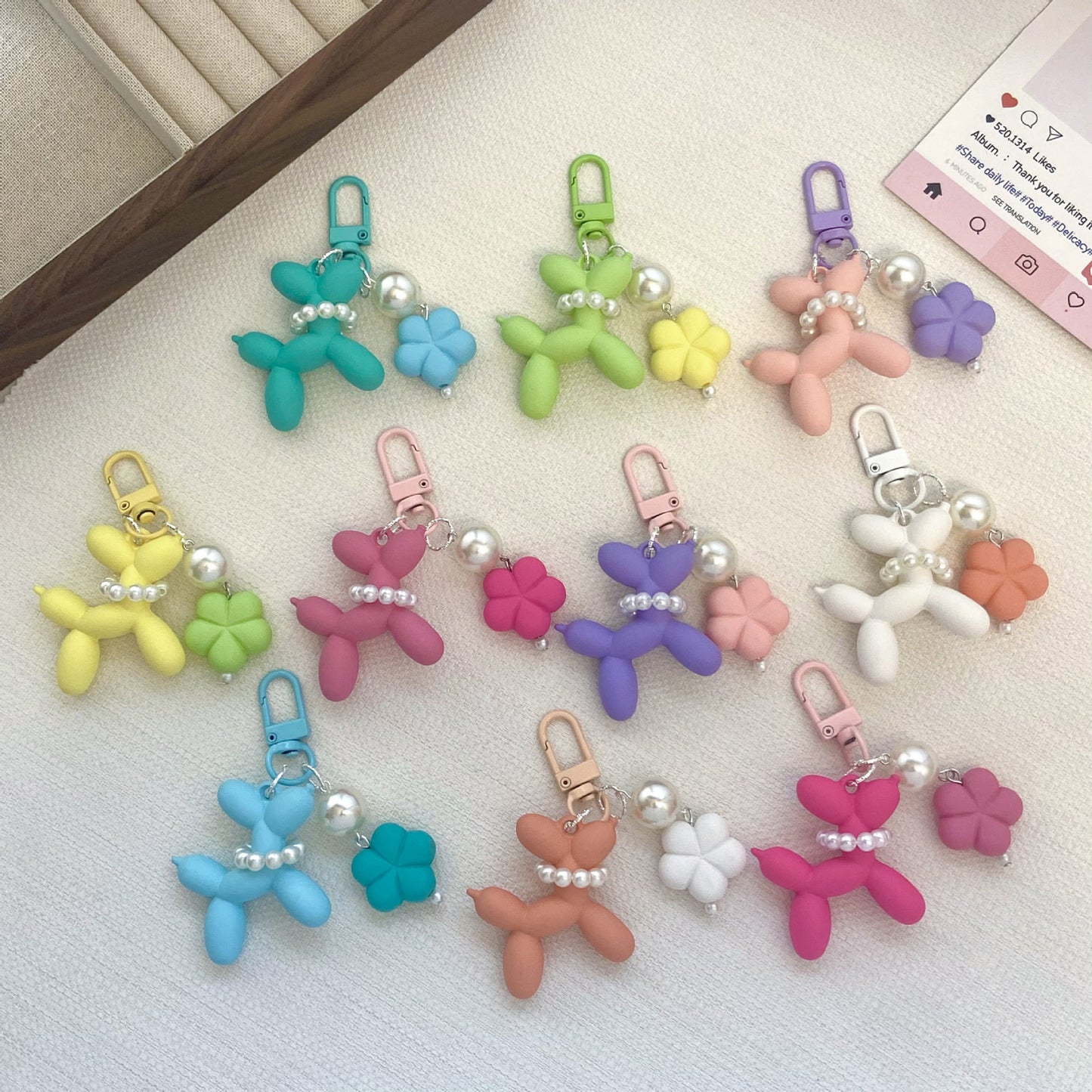 Ballon Tier Charm Schlüsselanhänger Brehn