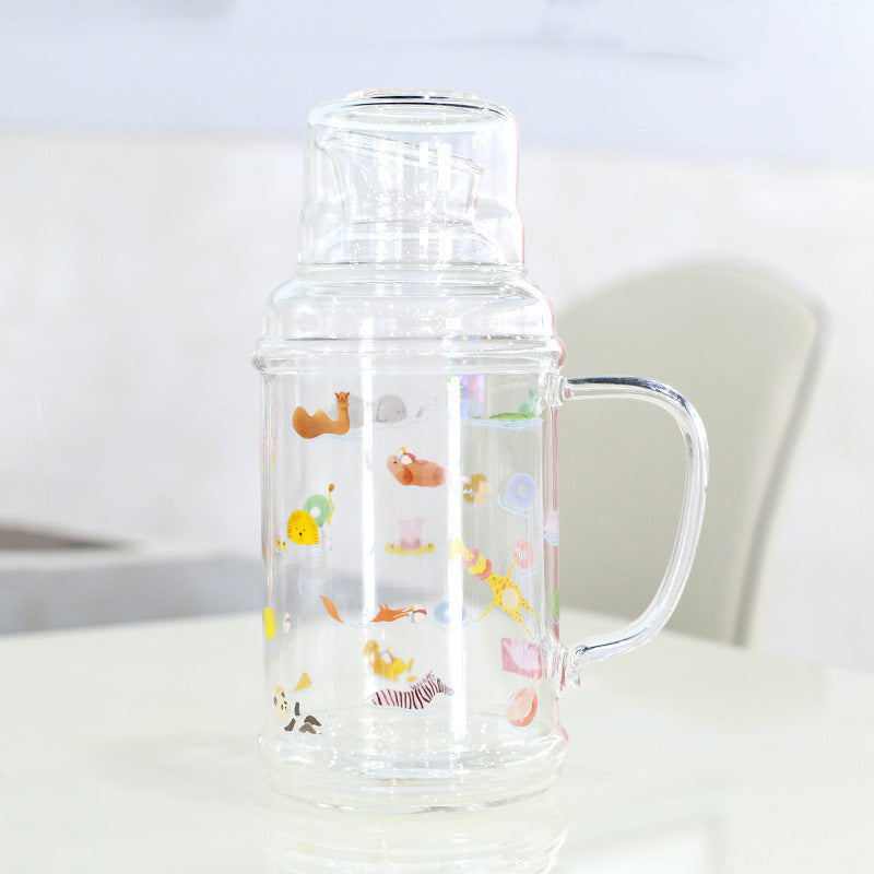 Damen Glas Krug mit bezaubernden Tiermotiven Brehn