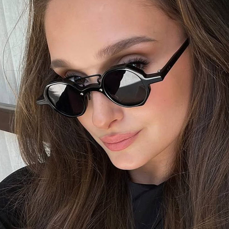 Damen stilvolle Sonnenbrille im einzigartigen achteckigen Design Brehn