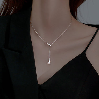 Modern Geometric Drop Necklace Brehn