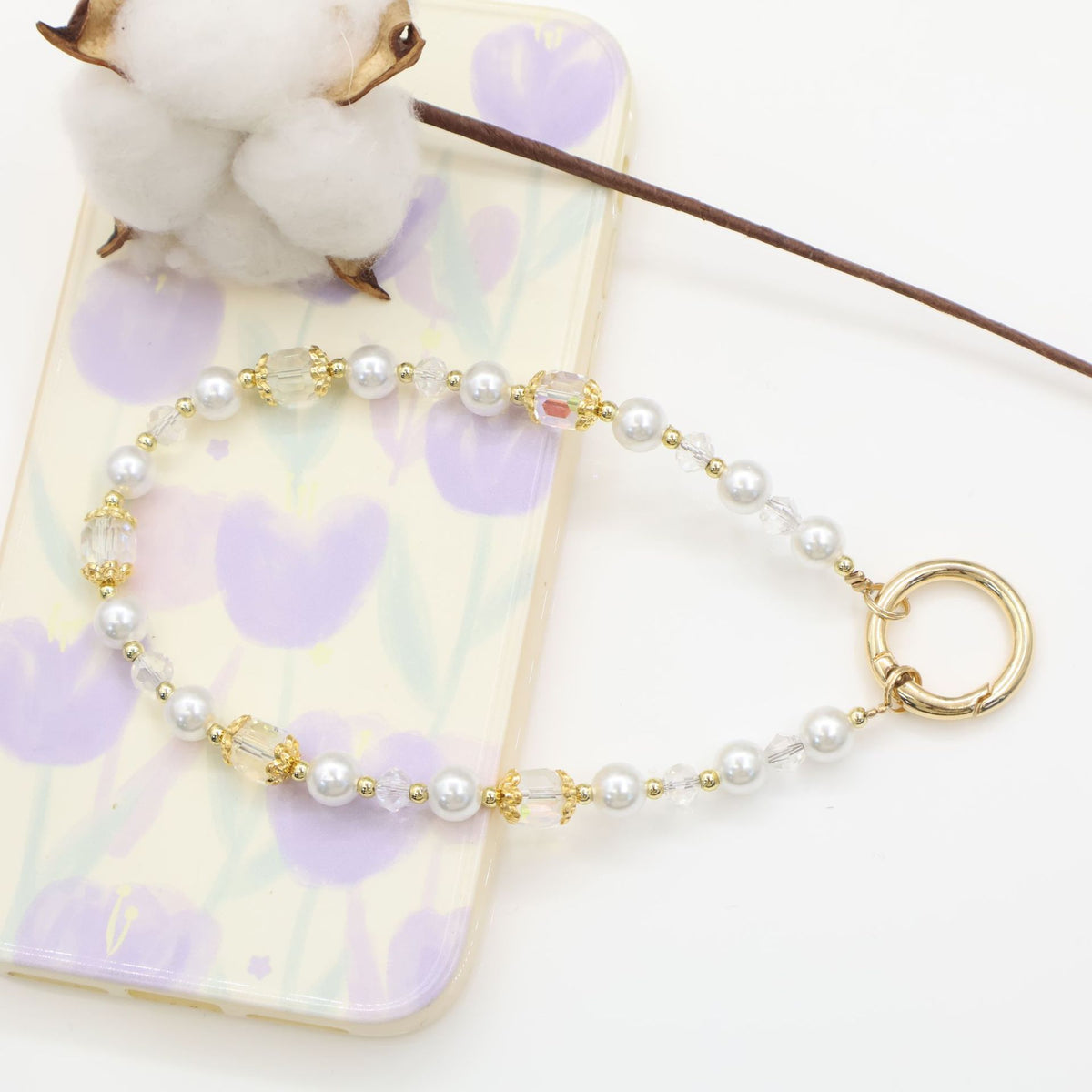 Elegante Perlen-Handykette Brehn