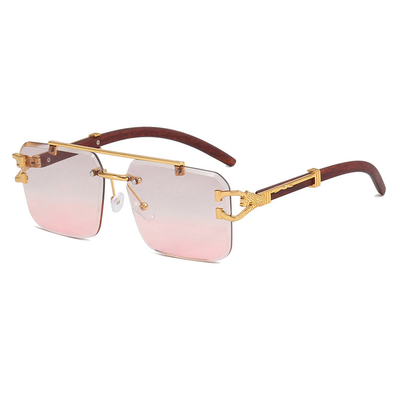 Damen modische Brille mit innovativem Rahmen und luxuriösem Holzdetail Brehn