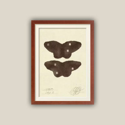 Künstlerischer Schmetterling gerahmter Druck