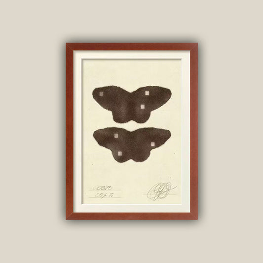 Künstlerischer Schmetterling gerahmter Druck