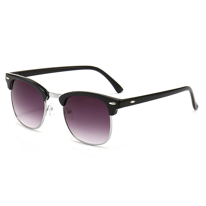 Damen modische Retro-Sonnenbrille mit metallischem Rahmen Brehn