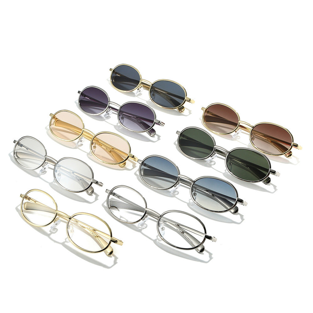 Stilvolle Retro-Oval-Sonnenbrille Brehn