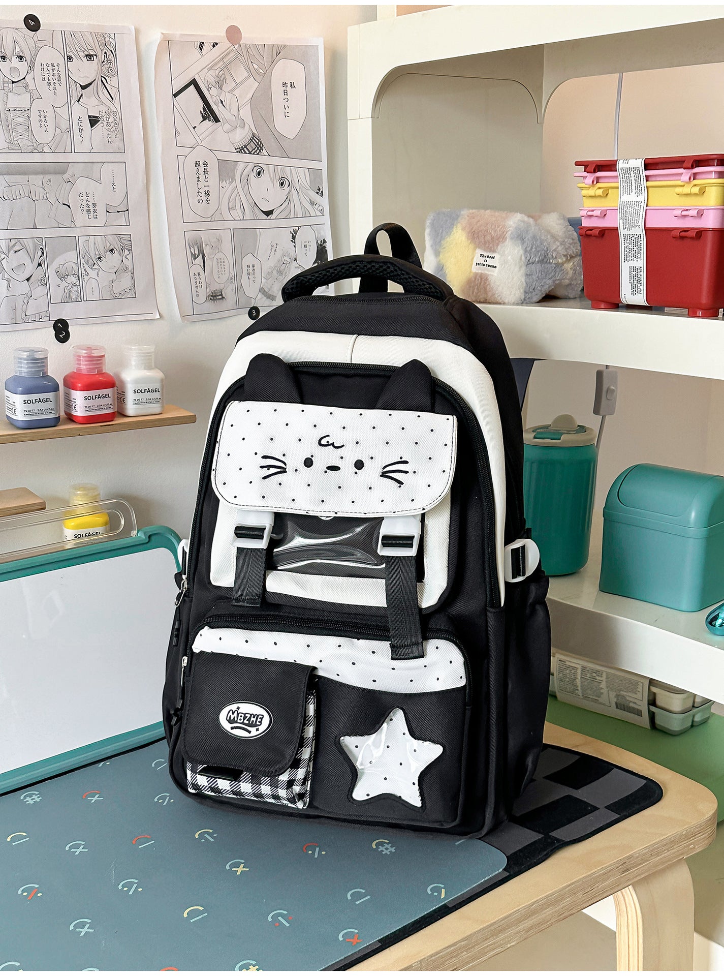 Niedlicher Charakter-Themen Mehrfach-Taschen Schulrucksack