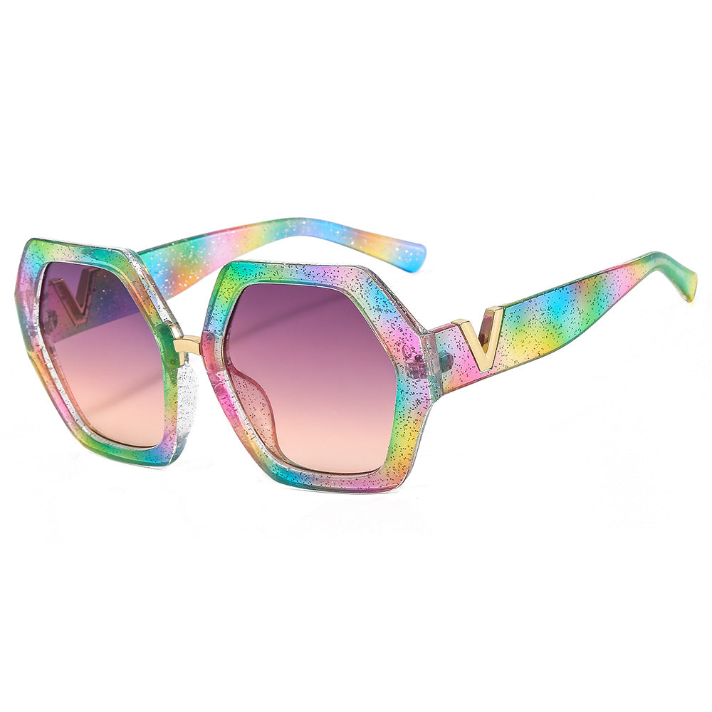 Damen elegante Sonnenbrille mit funkelndem Rahmen Brehn
