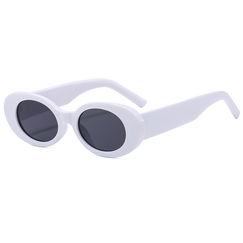 Damen modische Sonnenbrille mit einzigartigem ovalen Rahmen Brehn