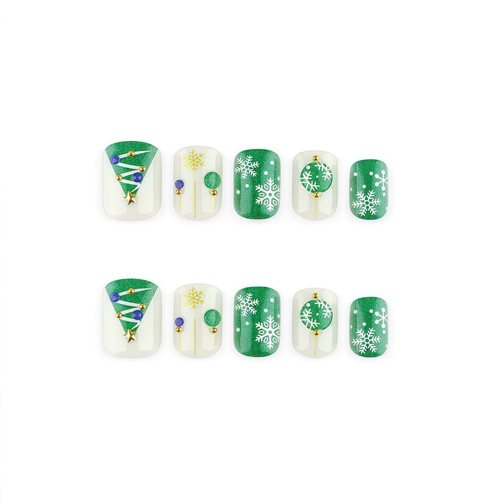 Kunstnagelset mit Festlichen Weihnachtsmotiven Brehn