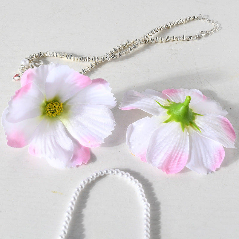 Elegante Blumige Haarklammer Set