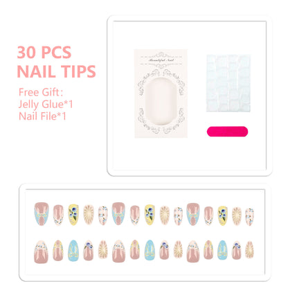 Dekorative Nagelspitzen Set mit Zubehör