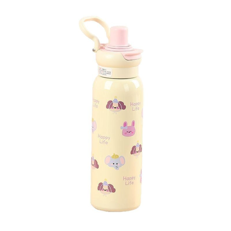 Damen Kinderfreundliche Edelstahl-Trinkflasche Brehn