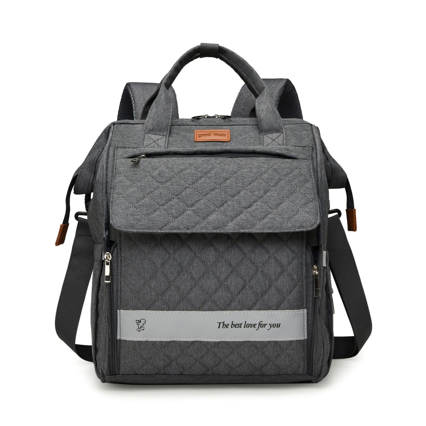 Gep quilteter Multifunktions-Rucksack Brehn