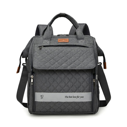 Gep quilteter Multifunktions-Rucksack Brehn