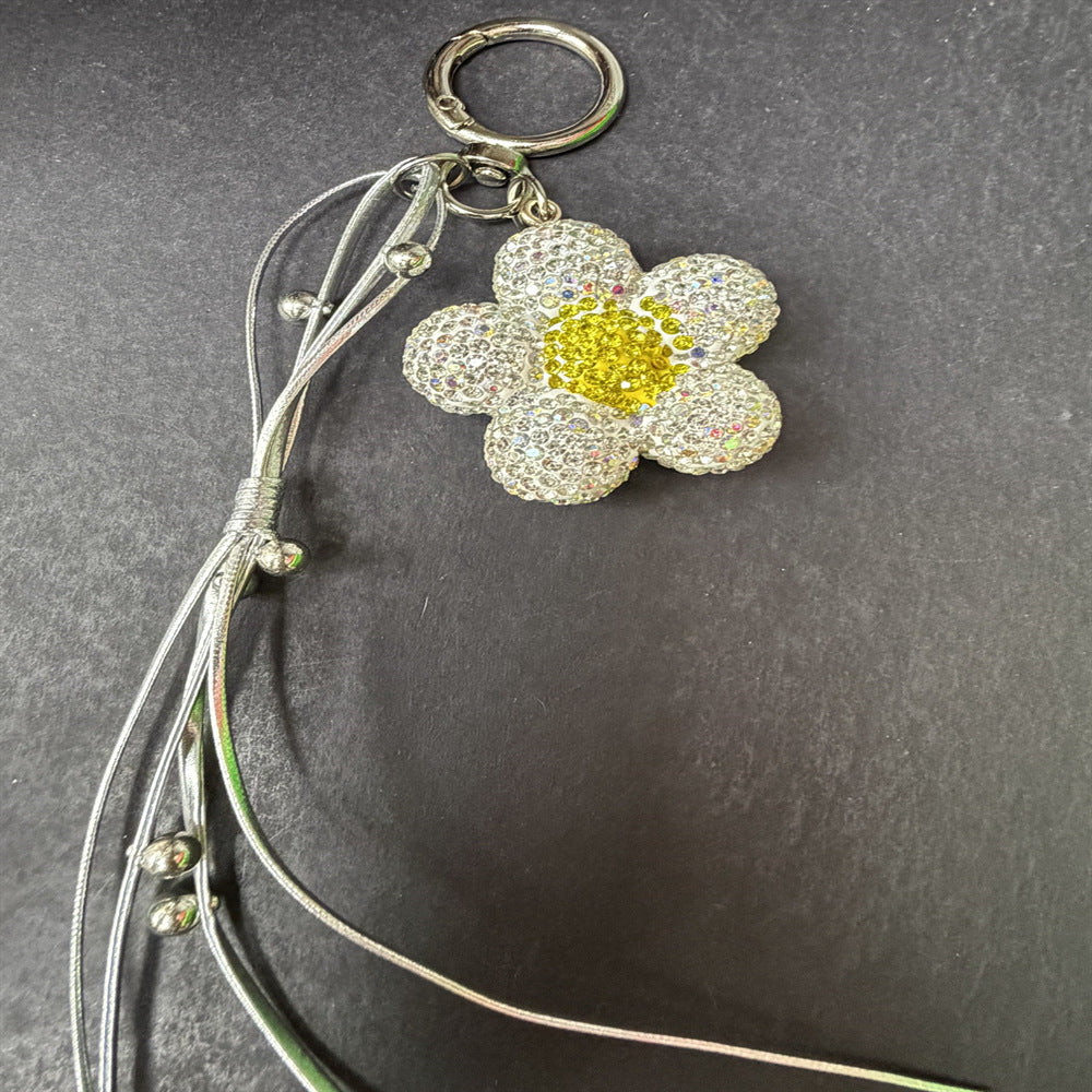 Rhinestone-Blumen-Anhänger Schlüsselanhänger Brehn