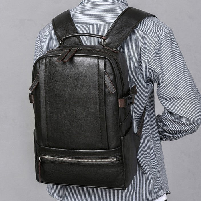 Premium Leder Rucksack Brehn