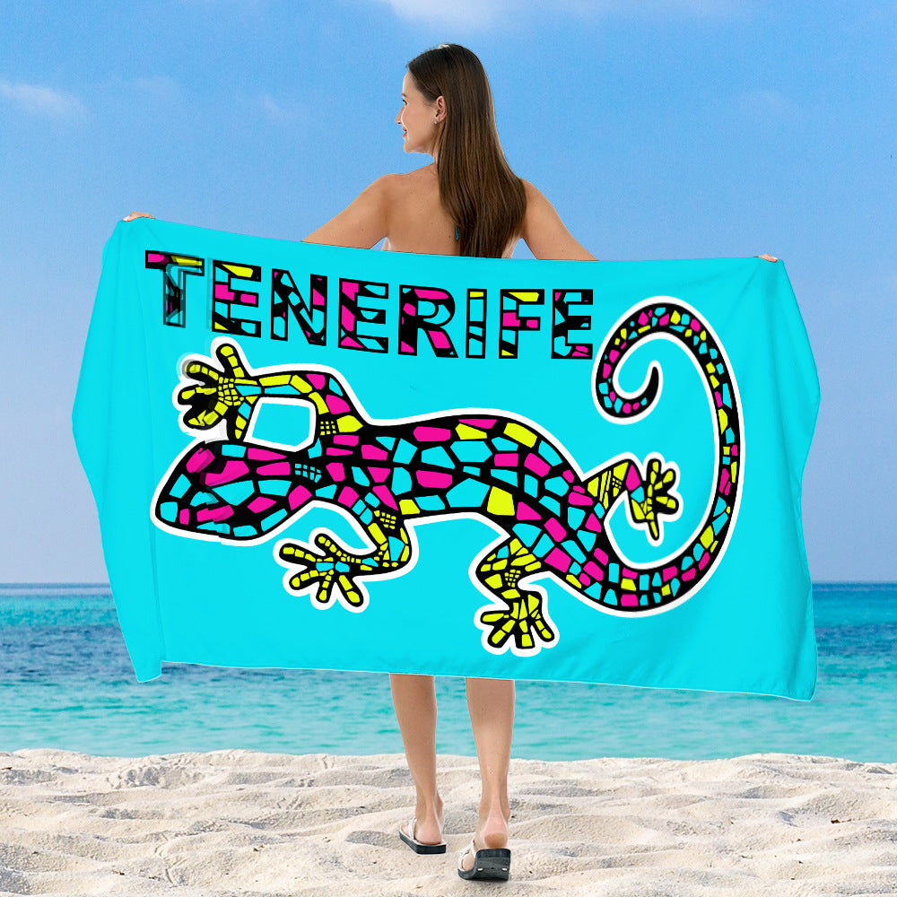 Strandtuch mit lebhaftem, buntem Tiermotiv Brehn
