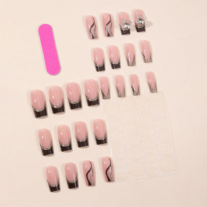 Luxuriöse Glamouröse Nagelkunstverlängerungen Brehn
