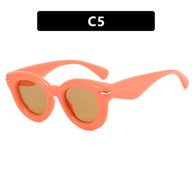 Damen Cat-Eye Sonnenbrille mit extravagantem Rahmen und schützendem UV-Schutz Brehn