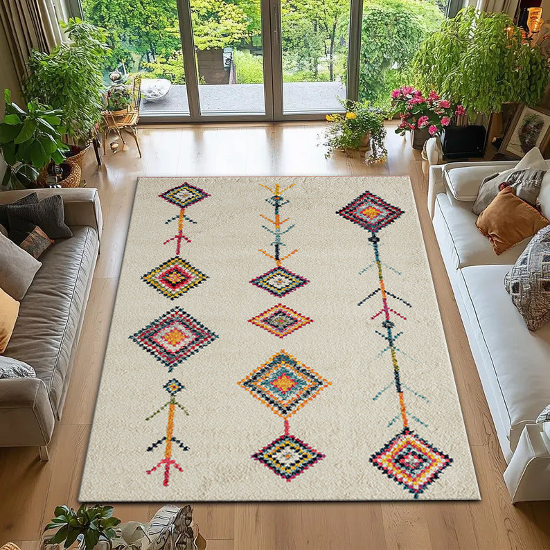 Bohemian geometrisches Muster Teppich Brehn